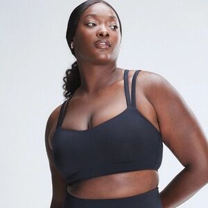 Savage X Fenty On Rihpeat Sports Bra NWT‎ Women’s Large Black